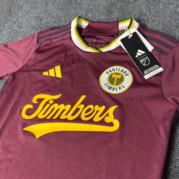 Adidas MLS Portland Timbers 2024 Archive Soccer Jersey Women's XS NWT IM5463 - Picture 2 of 7